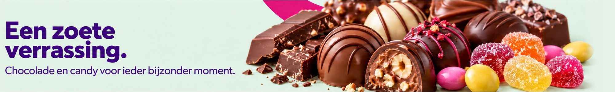 banner Chocolade bezorgd