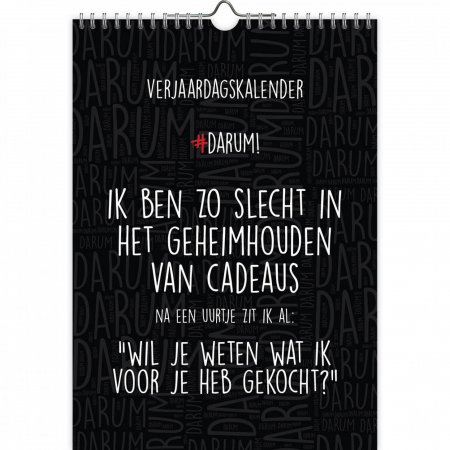 Verjaardagskalender - A4