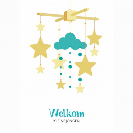 Geboorte Welcome kleine jongen