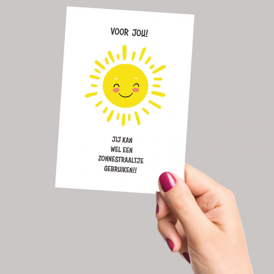 Beterschap Jij kan wel een zonnestraaltje gebruiken