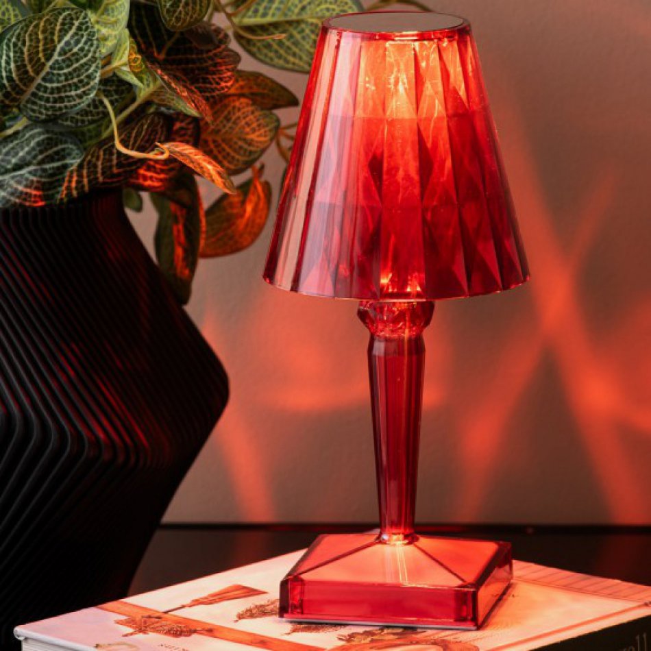 Table lamp Gem LED red