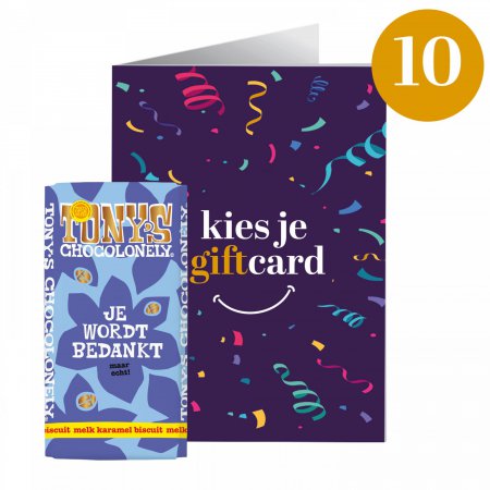 Tony & Kies je Giftcard 10 euro